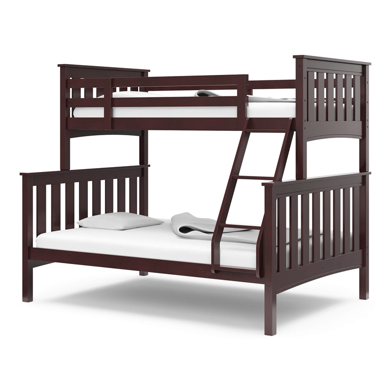 Thomasville Kids Winslow Convertible Full over Twin Bunk Bed in Espresso