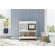 Stork Craft USA Wood Changing Table with Storage and Topper in White/Driftwood
