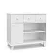 Stork Craft USA Engineered Wood Nursery Changing Table Dresser in White
