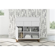 Stork Craft USA Engineered Wood Nursery Changing Table Dresser - Driftwood/White