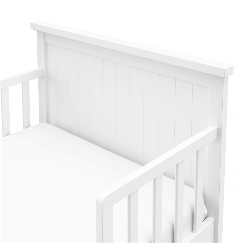 Stork Craft USA Graco Bailey Wood Toddler Bed in White Finish