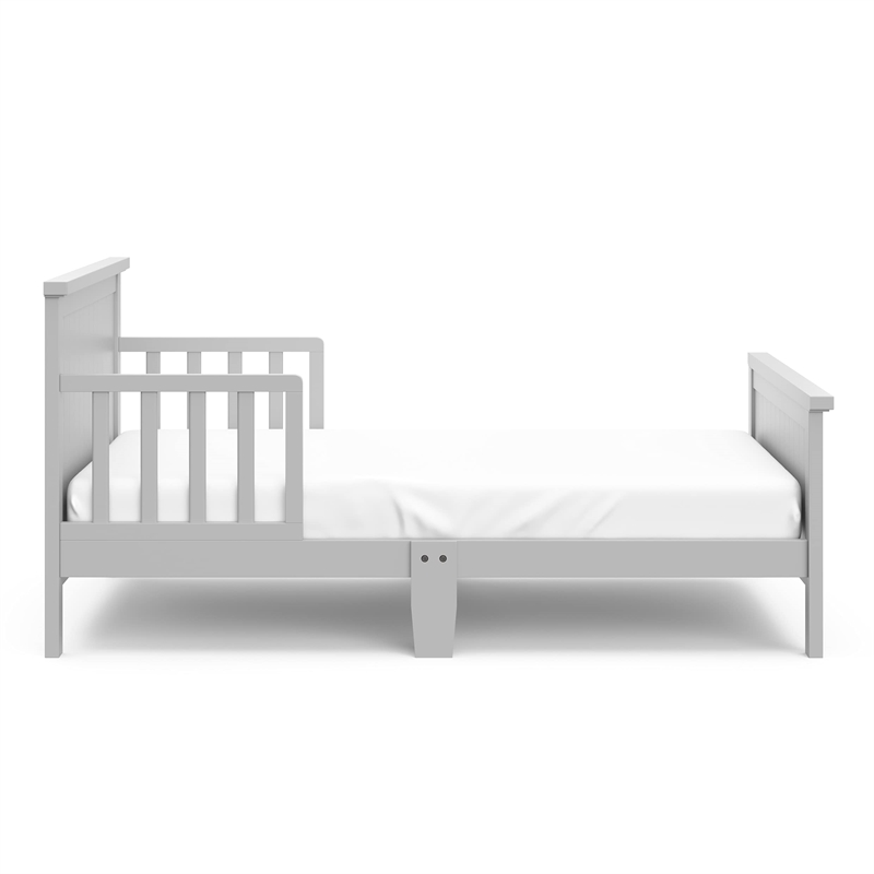 Stork Craft USA Graco Bailey Wood Toddler Bed in Pebble Gray Finish