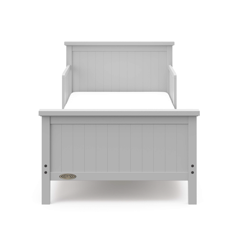 Stork Craft USA Graco Bailey Wood Toddler Bed in Pebble Gray Finish