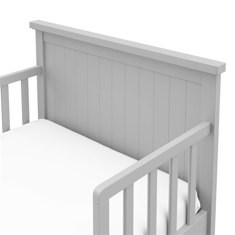 Stork Craft USA Graco Bailey Wood Toddler Bed in Pebble Gray Finish