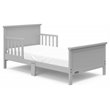 Stork Craft USA Graco Bailey Wood Toddler Bed in Pebble Gray Finish
