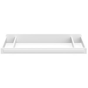 stork craft usa universal engineered wood changer topper in white