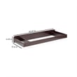 Stork Craft USA Universal Engineered Wood Changer Topper in Espresso