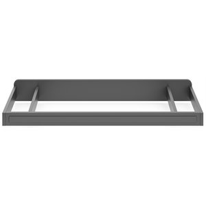 stork craft usa universal engineered wood changer topper in gray