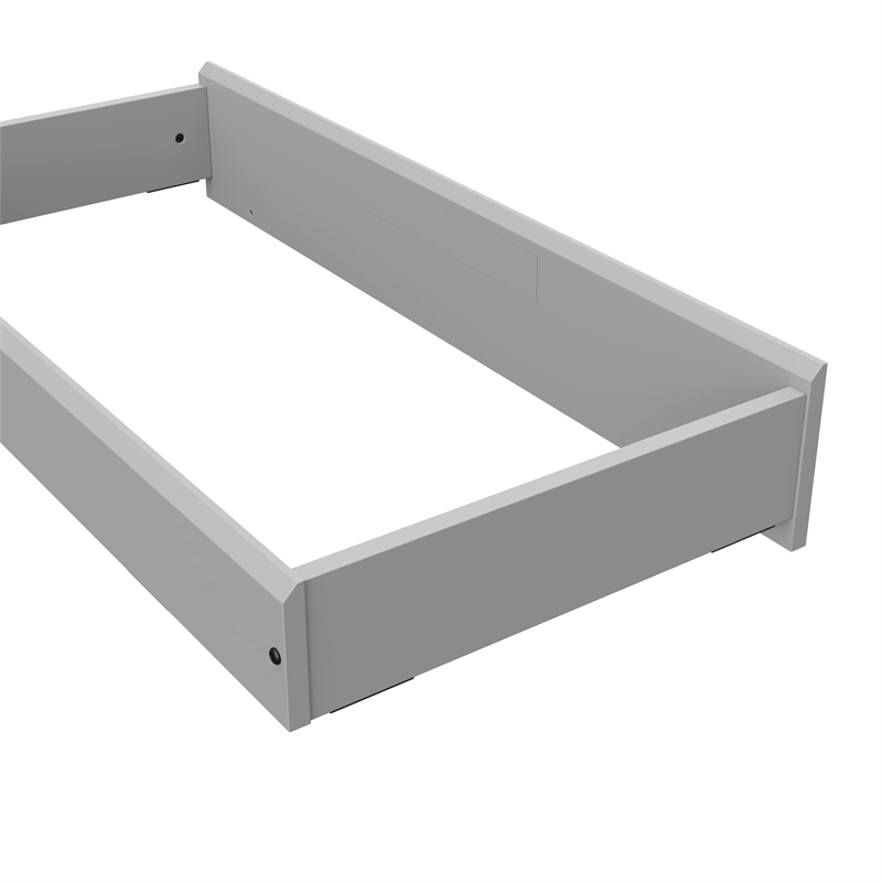 Stork Craft USA Nest Engineered Wood Changing Topper in Pebble Gray