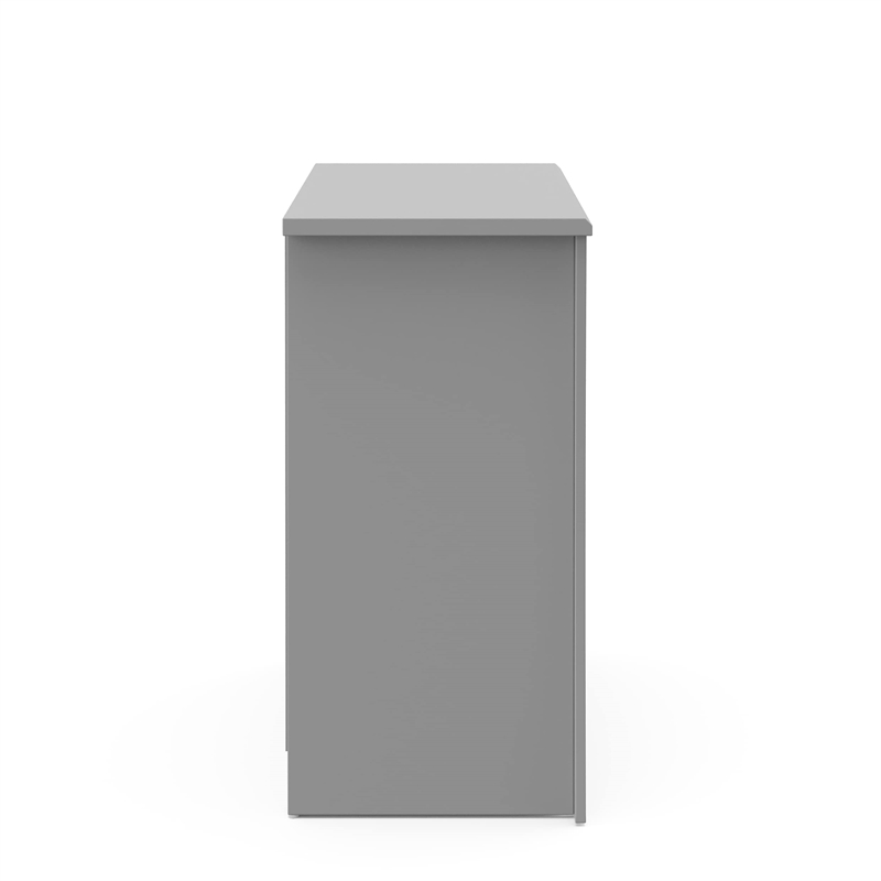 Stork Craft USA Crescent 3-Drawer Engineered Wood Chest in Pebble Gray