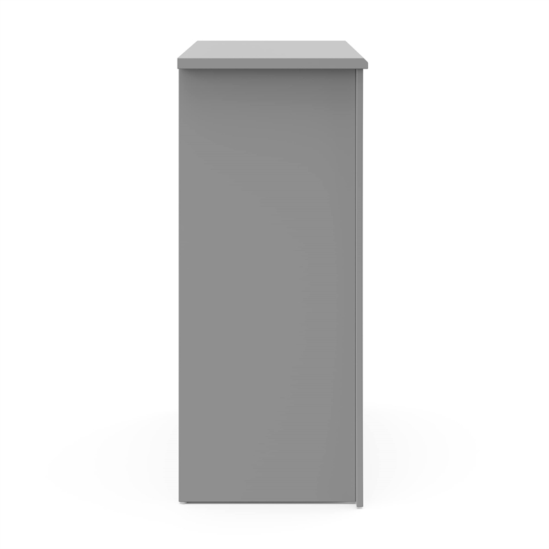 Stork Craft USA Crescent 4-Drawer Engineered Wood Chest in Pebble Gray