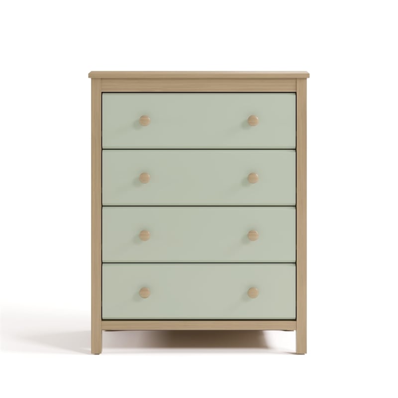 Stork Craft USA Alpine 4-Drawer Engineered Wood Chest in Pebble Gray