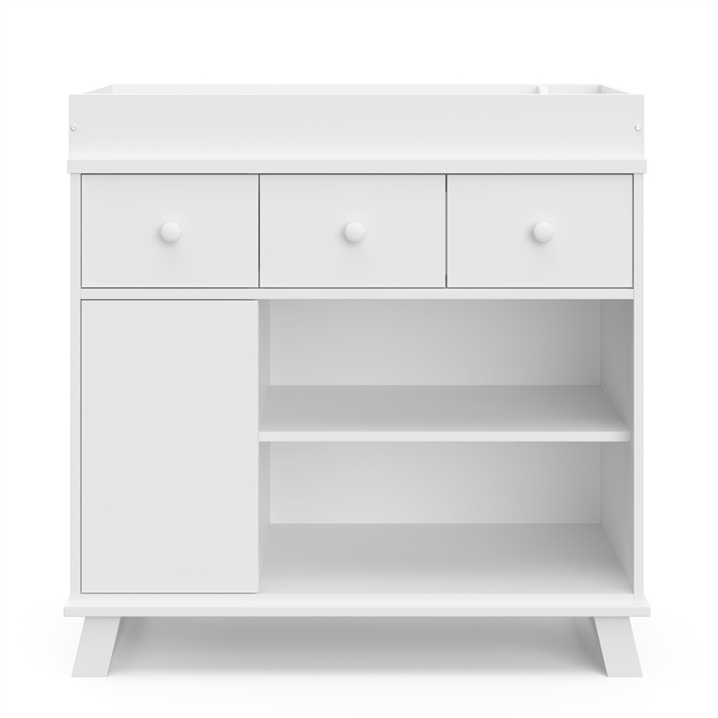 Stork Craft USA 6-Drawer Engineered Wood Double Dresser in White