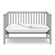 Stork Craft USA Hillcrest Wood 4-in-1 Convertible Crib in Pebble Gray