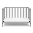 Stork Craft USA Hillcrest Wood 4-in-1 Convertible Crib in Pebble Gray
