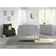 Stork Craft USA Steveston Wood 4-in-1 Convertible Crib in Pebble Gray