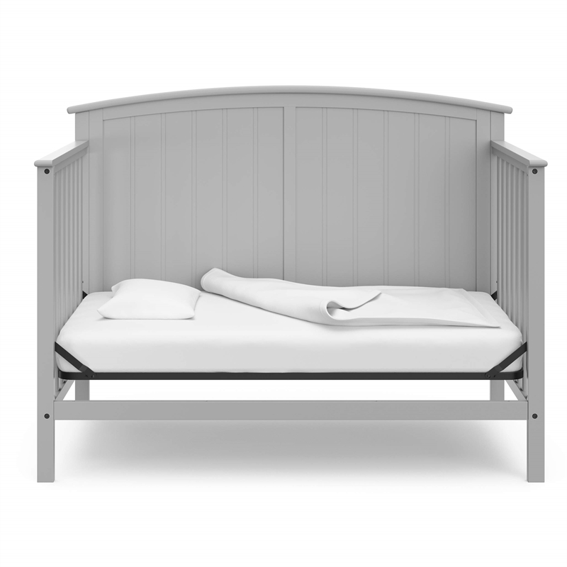 Stork Craft USA Steveston Wood 4-in-1 Convertible Crib in Pebble Gray