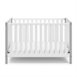 Stork Craft USA Pacific Wood 4-in-1 Convertible Crib in White Finish
