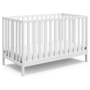 stork craft usa pacific wood 4-in-1 convertible crib in white finish