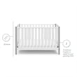 Stork Craft USA Pacific Wood 4-in-1 Convertible Crib in Gray Finish