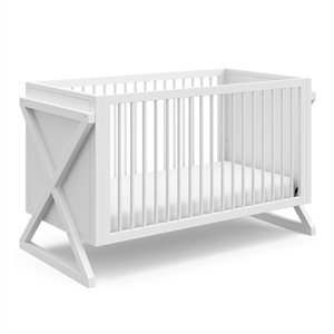 Stork Craft USA Equinox Wood 3-in-1 Convertible Crib in White