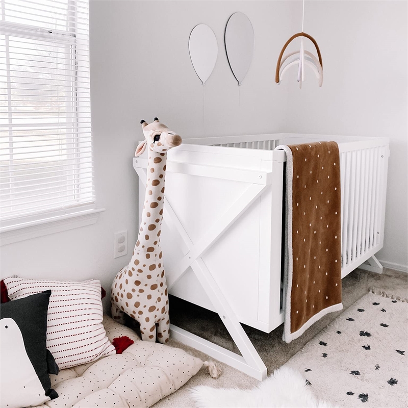 Stork Craft USA Equinox Wood 3-in-1 Convertible Crib in White