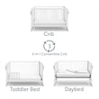 Stork Craft USA Equinox Wood 3-in-1 Convertible Crib in White
