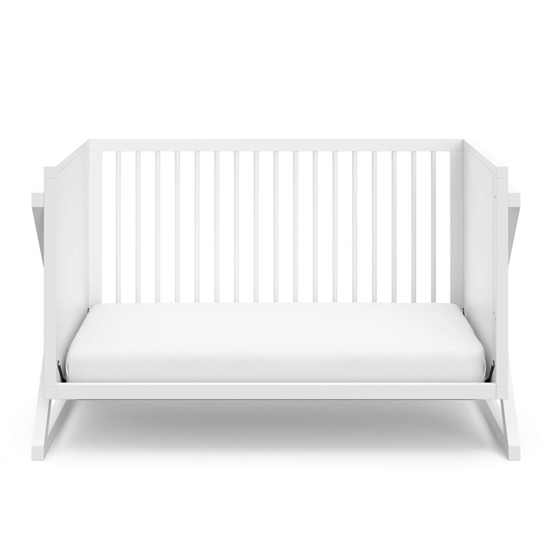 Stork Craft USA Equinox Wood 3-in-1 Convertible Crib in White