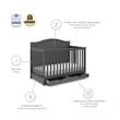 Stork Craft USA Moss Wood 4-in-1 Convertible Crib with Drawer in Gray