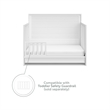 Stork Craft USA Luna Wood 4-in-1 Convertible Crib with Drawer in White