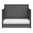Stork Craft USA Luna Wood 4-in-1 Convertible Crib with Drawer in Gray