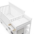 Stork Craft USA Arizona Wood All-in-One Convertible Crib and Changer in White