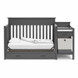 Storkcraft Arizona 4-in-1 Convertible Baby Crib and Changer Gray