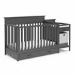 Storkcraft Arizona 4-in-1 Convertible Baby Crib and Changer Gray