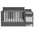 Storkcraft Arizona 4-in-1 Convertible Baby Crib and Changer Gray