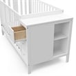 Stork Craft USA Malibu Wood 3-in-1 Customizable Convertible Storage Crib - White