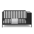 Stork Craft USA Malibu Wood 3-in-1 Customizable Convertible Storage Crib - Black
