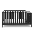 Stork Craft USA Malibu Wood 3-in-1 Customizable Convertible Storage Crib - Black
