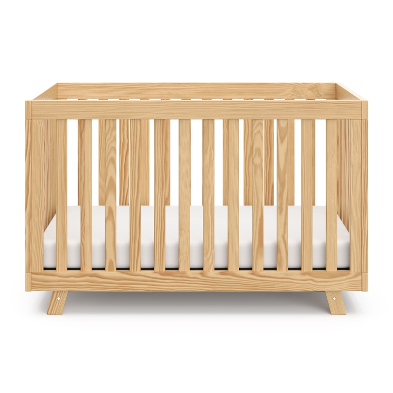 Stork Craft USA Beckett Wood 3-in-1 Convertible Crib in Natural
