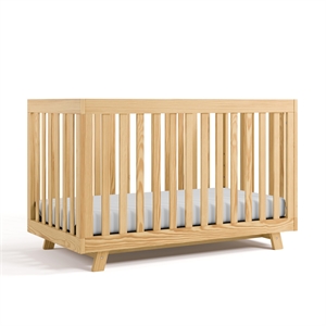 Stork Craft USA Beckett Wood 3-in-1 Convertible Crib in Natural