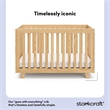 Stork Craft USA Beckett Wood 3-in-1 Convertible Crib in Natural