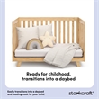 Stork Craft USA Beckett Wood 3-in-1 Convertible Crib in Natural