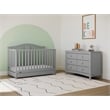 Stork Craft USA Graco Noah 6-Drawer Engineered Wood Double Dresser in Gray