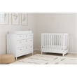 Stork Craft USA Motherly Timeless Wood 4-in-1 Convertible Mini Crib in White