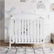 Stork Craft USA Graco Stella Wood 4-in-1 Convertible Mini Crib in White