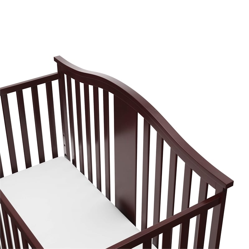 Stork Craft USA Graco Solano Wood 4-in-1 Convertible Crib in Espresso