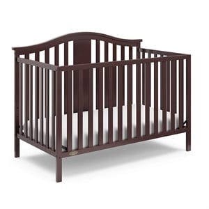 Stork Craft USA Graco Solano Wood 4-in-1 Convertible Crib in Espresso