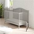 Stork Craft USA Graco Solano Wood 4-in-1 Convertible Crib in Pebble Gray