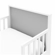 Stork Craft USA Slumber Modern Wood Toddler Bed in Pebble Gray/White