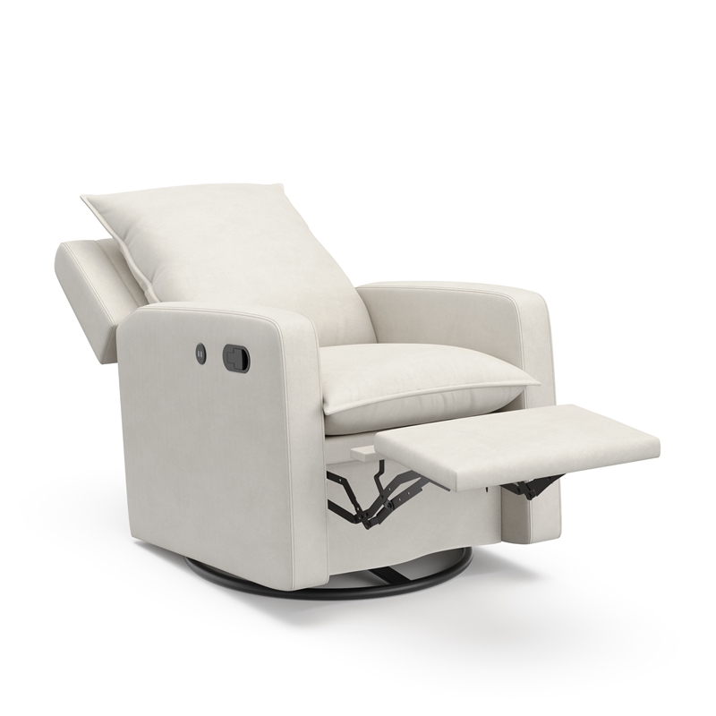 Storkcraft Timeless Recliner Glider with USB Charging Port (Ivory)
